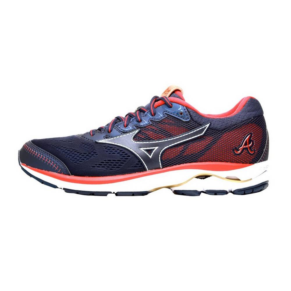 Tenis Baseball Mizuno 755 Rider - Homem - Azul Marinho/Vermelhas - OQVTA1853